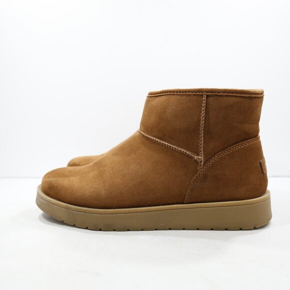Makalu Zaira Brown Suede Faux-Fur Lined Short Winter Boots - 9.5 - Picture 1 of 7